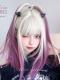 Black to Purple Long Bob Lolita Fashion Synthetic Wig LG949