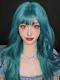 GREEN LONG WAVY SYNTHETIC WEFTED CAP WIG LG395