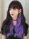 MIXED COLOR LONG WAVY SYNTHETIC WEFTED CAP WIG LG369