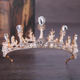 Gold Bridal Crown AC081