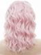 Black to Pink Shoulder Length Wavy Bob Lace Front Synthetic Wig SNY132