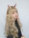 BLONDE FLUFFY WAVY SYNTHETIC WEFTED CAP WIG LG102