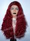 NEW HOT RED BEACH WAVY SYNTHETIC LACE FRONT WIG SNY151