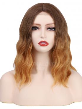 GRADIENT SHOULDER LENGTH WAVY MIDDLE PART LACE WIG MPL008