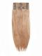 Light Ash Brown indian remy clip in hair extensions SD013