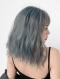 HAZE BLUE WAVY SYNTHETIC WEFTED CAP WIG LG082