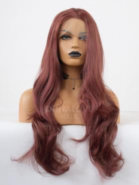 MIXED RRD LONG WAVY SYNTHETIC LACE FRONT WIG SNY293