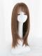 BROWN LONG STRAIGHT WEFTED CAP WIG LG201