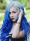 Gray Ombre Blue Wavy Lace Front Snythetic wig SNY100