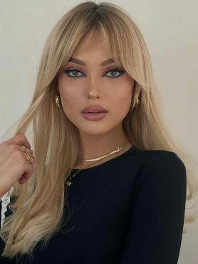 Blonde Shaggy Lace Front Human Hair Wig HH174