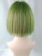 GRADIENT GREEN SHORT BOB SYNTHETIC WEFTED CAP WIG LG132