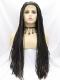 Black  Twist Braided lace front synthetic Wig SNY376