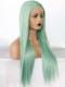 LIGHT GREEN LONG STRAIGHT SYNTHETIC LACE FRONT WIG SNY195