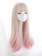 PINK OMBRE STRAIGHT SYNTHETIC WEFTED CAP WIG LG183