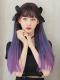 GRADIENT LONG STRAIGHT SYNTHETIC WEFTED CAP WIG LG370