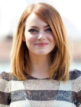 Light Reddish Blonde Long Bob Lace Front Wig HH030