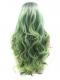 GREEN OMBRE LONG WAVY SYNTHETIC LACE FRONT WIG SNY239