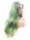 GREEN OMBRE LONG WAVY SYNTHETIC LACE FRONT WIG SNY239