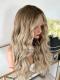 Long Wavy Ombre Blonde Preplucked Full Lace Wigs FLW032