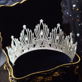 Silver Bridal Crown AC084