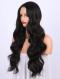 BLACK LONG WAVY SYNTHETIC LACE FRONT WIG SNY180