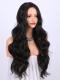 BLACK LONG WAVY SYNTHETIC LACE FRONT WIG SNY180