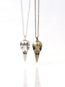 PUNK CROW HEAD NECKLACE A021