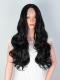 BLACK LONG WAVY MIDDLE PART LACE WIG MPL014