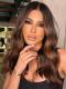 Medium Brown Balayage Ombre Lace Human Hair Wig HH214