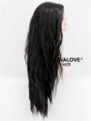 Black Wave Waist Length Synthetic Wefted Cap Wig WW012